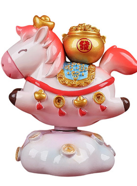 创意马年生肖摆件客厅桌面