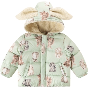aqpa爱帕儿童羽绒服加厚冬季保暖2024新款宝宝羽绒外套上衣洋气萌