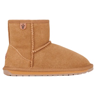 EMU儿童雪地靴真皮2025冬季加绒加厚女童棉靴冬鞋雪地棉男童棉鞋