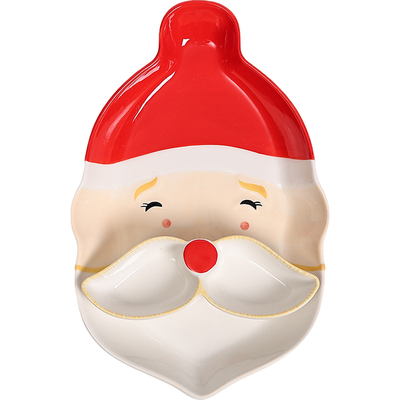 鹿谷川釉下彩饺子盘可进洗碗机