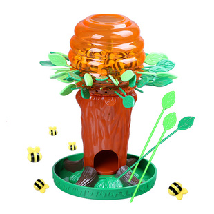 蜜蜂树亲子精细动作互动智力玩具儿童早教益智多人桌面游戏礼物3+