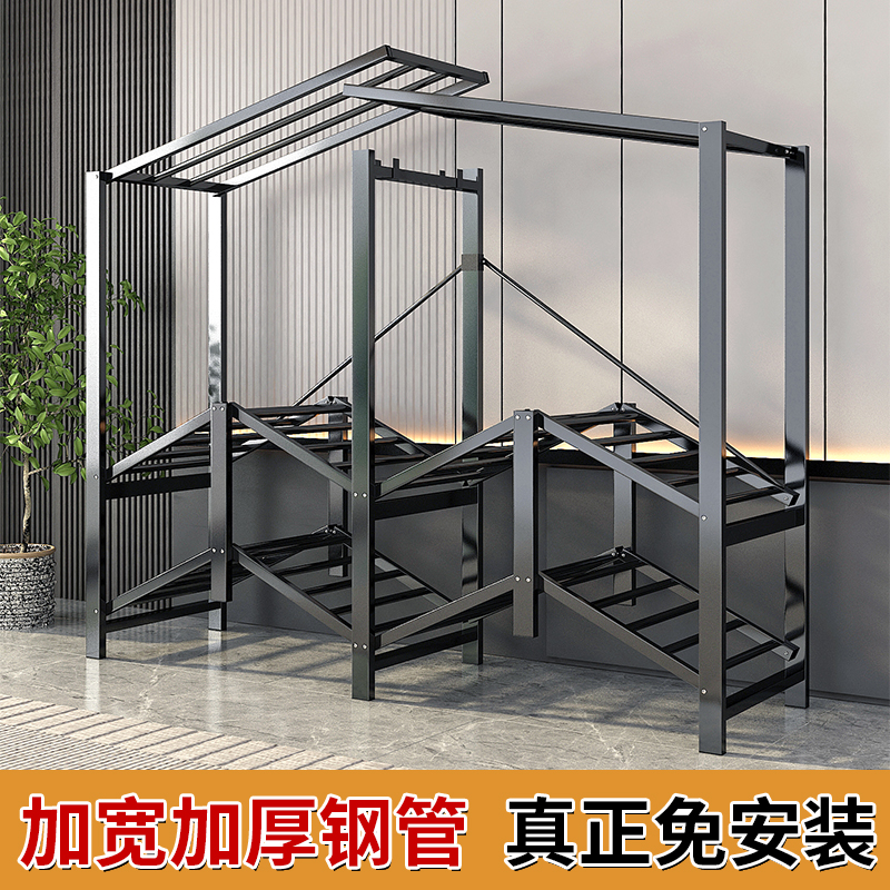 衣柜一体式免安装折叠简易布衣柜金属家用卧室出租房2025新款爆款