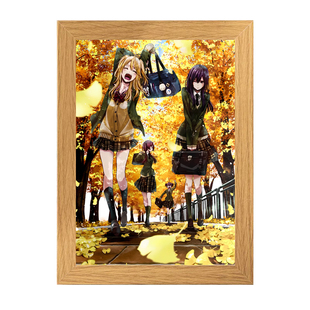 动漫citrus柑橘味香气灯光画发光相框摆台柚子芽衣周边卧室桌摆件