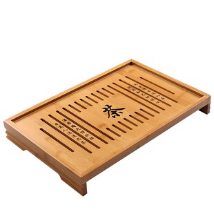 乌龙茶茶艺教学茶具竹制茶台茶托双层茶盘储水茶海培训考试专用