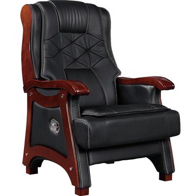 乔志·百盛实木四脚真皮老板椅