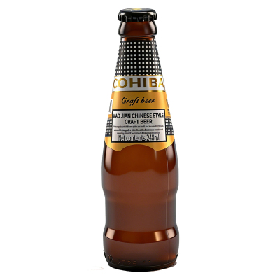 COHIBA高希霸中式毛尖精酿啤酒高端礼品玻璃瓶
