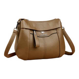 袋鼠小包包女2026新款大容量斜挎包皮包百搭时尚单肩包软皮送妈妈