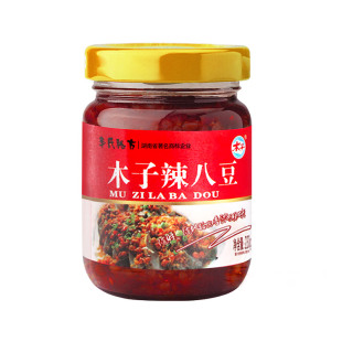 木子辣八豆湖南特产即食下饭菜农家香辣开味豆豉腊八豆瓶装/袋装