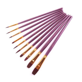 水粉画笔丙烯水彩颜料美术狼毫画笔油画勾线笔排笔绘画专用水粉笔