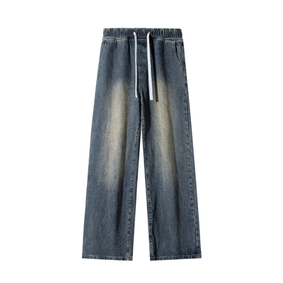 Dream made 美式复古vintage水洗牛仔裤男款直筒春秋季男生长裤子