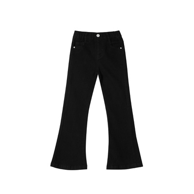 ei童装女童牛仔长裤马蹄裤