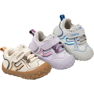 英贝米尼宝宝鞋子男童运动鞋儿童棉鞋冬季加绒加厚童鞋女童学步鞋