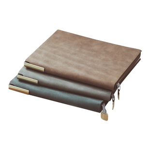 文创艺高级商务办公笔记本本子a5简约高档定制可印logo记事本工作学习专用会议记录本大号加厚高颜值日记本B5