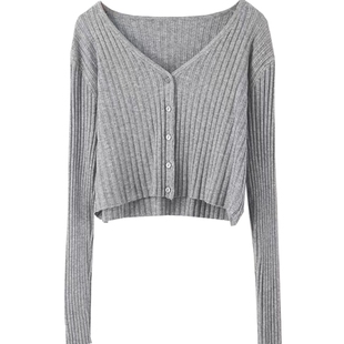 秋冬加厚短款舞蹈服开衫外套毛衣古典舞现代舞冬季舞蹈练功服教师