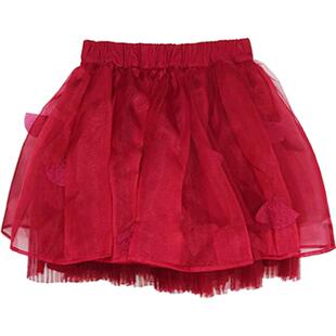 淇木Qimoo童装春季新品女童绣花网纱纯色公主半身裙QMT1QP105A