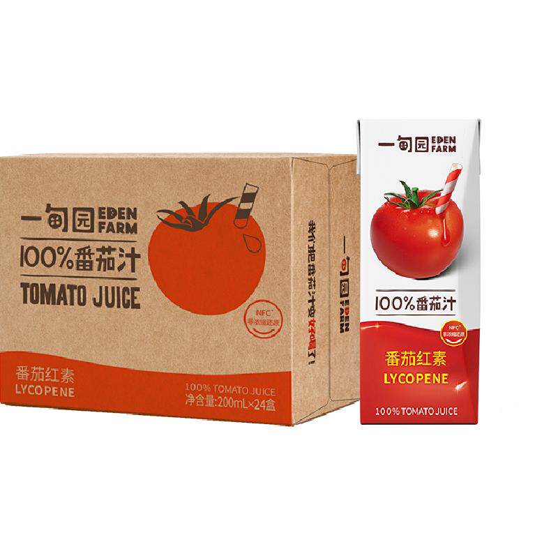 一甸园NFC番茄汁200mL*24盒