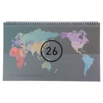 韩国GMZ世界地图2026大月历