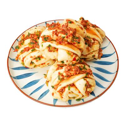 粮觅多肉花卷手工葱香花卷馒头