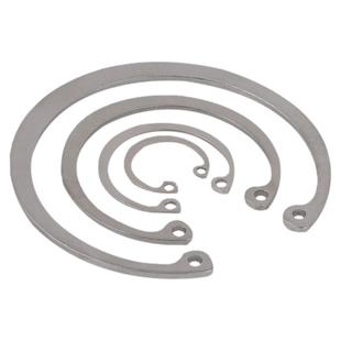 304不锈钢孔用弹性挡圈内卡C型形轴承卡簧卡环GB893垫圈¢8-¢150