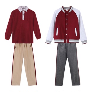 珠海市香洲区统一小学生校服长袖长裤春秋装套装短袖夏装春夏季