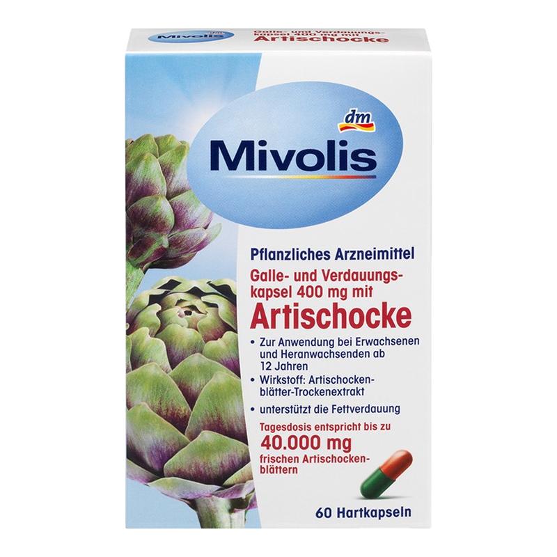 德国Mivolis朝鲜蓟胶囊60粒