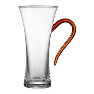 加厚茶杯玻璃杯泡绿茶专用男士高档带把手水杯家用绿茶杯水晶杯子