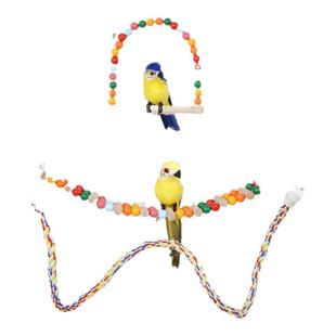 鹦鹉玩具鸟用品彩色秋千云梯爬梯子虎皮牡丹玄凤磨爪站杆鸟笼配件
