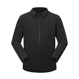 VAUDE巍德 运动户外男款翻领软壳外套徒步防泼水防风夹克