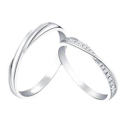 925银电镀PT950莫桑钻男戒