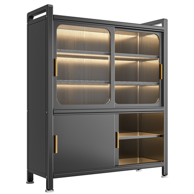 钢制阳台推拉门收纳柜