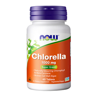 香港直邮】now诺奥小球藻片补充维生素助力消化官方旗舰店进口