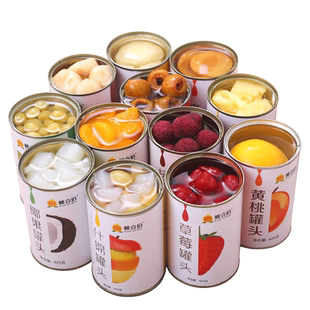 马蹄罐头6罐去皮荸荠新鲜整箱糖水果捞砀山水果罐头礼盒甜品零食