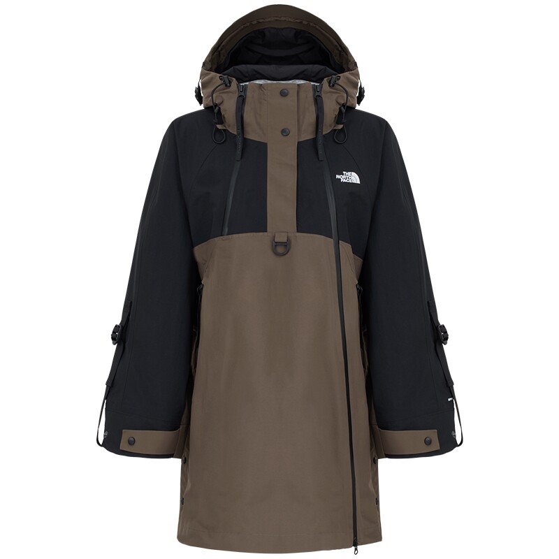 北面UE设计师款女中长冲锋衣A字型硬壳外套防水TheNorthFace|8E78