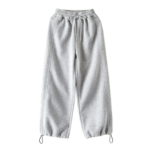 男童裤子春秋款2026新款中大童男孩运动裤胖孩卫裤长裤潮直筒阔腿