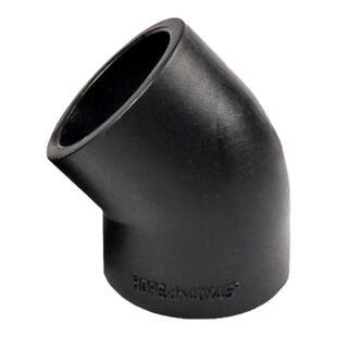 45度弯头pe管件pe管接头自来水管配件pe水管对接式45度小弯承插式