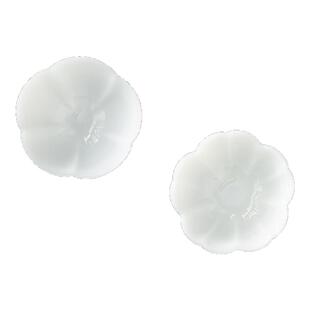 天雨粟 冰种璞玉瓷花瓣主人杯对杯女士杯品茗杯盏功夫茶具伴手礼