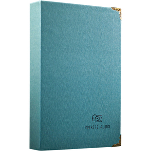 油画棒画保存册10*10cm画册收纳资料植物标本美术作品收集册160卡儿童画画证件活页收纳册绘画收藏夹透明相册