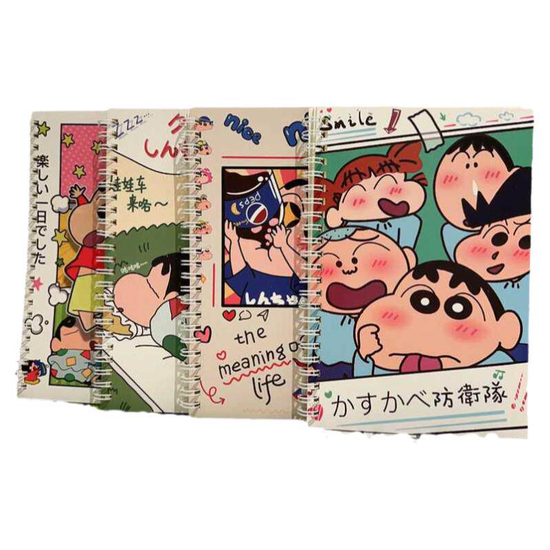 a5本子ins高颜值线圈本可爱蜡笔小新卡通加厚横线本笔记本
