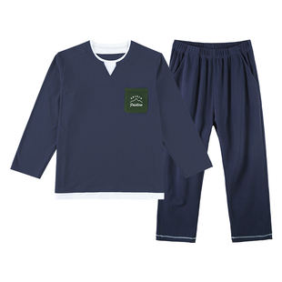 【暖暖深睡衣】奕时代胖男童家居服秋冬假两件上衣中大童睡衣套装