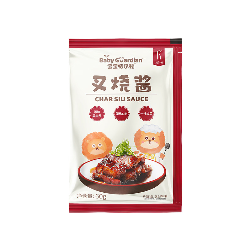 格尔顿叉烧酱调味酱叉烧肉广式风味家用蘸酱腌制60g独立小包