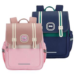 【卡拉羊剑桥包】小学生减负轻便大容量书包初中生防下坠双肩包