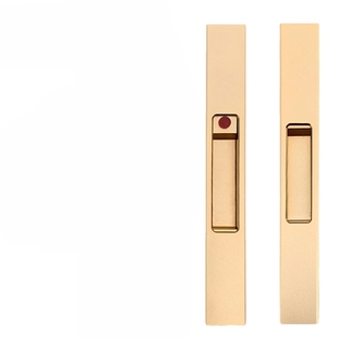 推拉门锁带钥匙快装版阳台卫生间移门铝合金暗装2432新款氧化钩锁