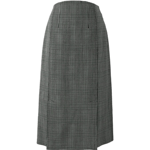 【羊毛半身裙】玛丝菲尔冬季新款复古威尔士格纹A字显瘦半身裙