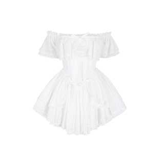 早春上新|“拥抱我”象牙白 纯棉迷你连衣裙Selkie Collection