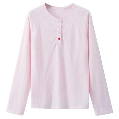 夕蒙2026新款春韩系别致气质上衣绝美独特小众不撞款粉色长袖t恤