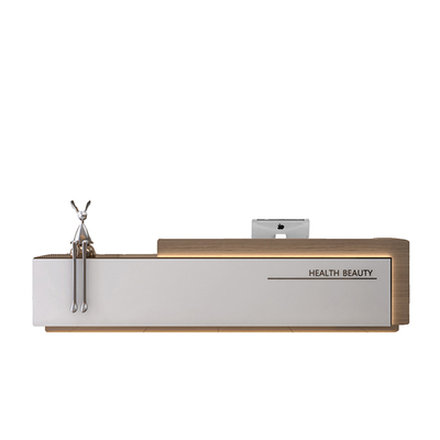 聚宝台公司前台接待台烤漆简约