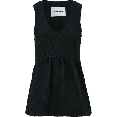 【夏季特惠】Jil Sander 夏季女轻熟棉质混纺背心