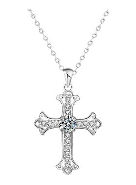 POEM原创925纯银十字架项链