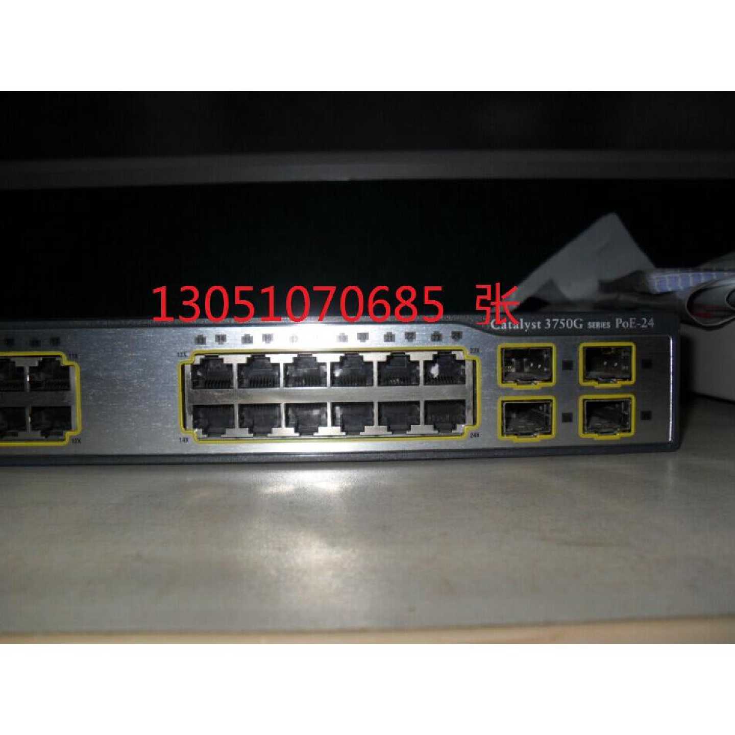 议价思科全千兆POE交换机WS-C3750G-24PS-S WS-C3750G-24PS-S 9成