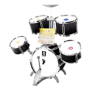 架子鼓儿童初学者玩具女孩敲打击鼓乐器3-6岁男宝宝入门家用练习1